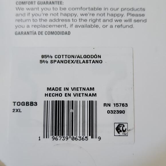 Hanes Men's 3 Pack Boxer Briefs Size 2XL Blue Camo Solid Blue & Tan Breathable - Picture 7 of 7